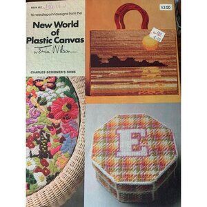 New World of Plastic Canvas Erica Wilson Needlework Pattern Book